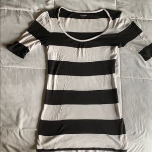 Express Black & White Top